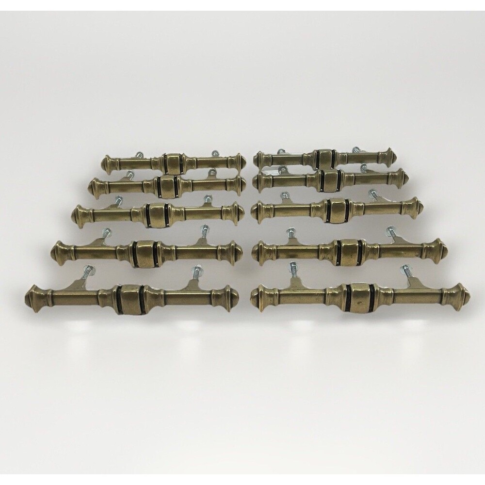 10 Amerock Cabinet Drawer Handle Set Allison #234-1 Antique Brass Furniture